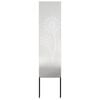 vidaXL &Eacute;cran de confidentialit&eacute; de jardin Fretwork Argent&eacute; 32 x 140 cm