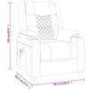 vidaXL Fauteuil de massage Cappuccino Similicuir