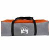vidaXL Tente Tunnel Gris et orange 510 x 240 x 156 cm taffetas