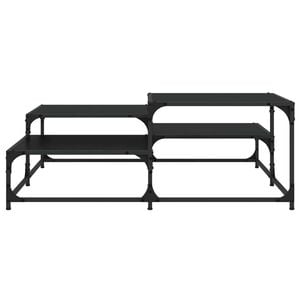 vidaXL Table basse Ch&ecirc;ne noir 107 x 107 x 40 cm Bois d'ing&eacute;nierie