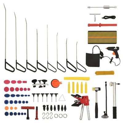 vidaXL Kit d'outils de débosselage sans peinture 75 pcs