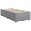 vidaXL Sommier &agrave; lattes de lit avec matelas gris clair 80x200 cm tissu