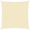 vidaXL Voile d'ombrage 160 g/m&sup2; Cr&egrave;me 5x5 m PEHD