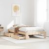 vidaXL Cadre de lit sans matelas 100x200 cm bois massif de pin