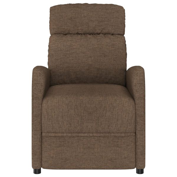 vidaXL Fauteuil électrique de massage Marron Tissu