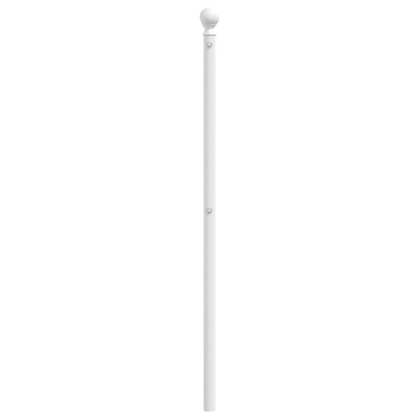 vidaXL T&ecirc;te de lit de remplacement m&eacute;tal blanc 160 cm