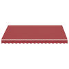 vidaXL Tissu de remplacement pour auvent Bordeaux rouge 3x2,5 m