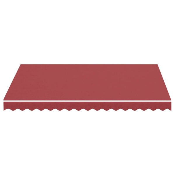 vidaXL Tissu de remplacement pour auvent Bordeaux rouge 3x2,5 m