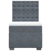 vidaXL Sommier &agrave; lattes de lit avec matelas Gris fonc&eacute; 100x200 cm