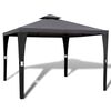 vidaXL Tonnelle avec toit 3x3 m Gris fonc&eacute;