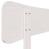 vidaXL T&ecirc;te de lit blanc 120 cm bois massif de pin