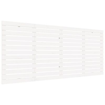 vidaXL Tête de lit murale Blanc 166x3x91,5 cm Bois massif de pin