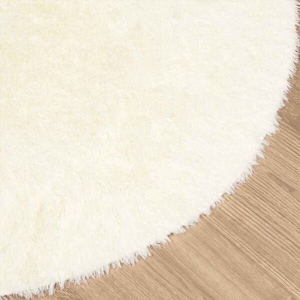 vidaXL Tapis shaggy &agrave; poils longs NAVARRA cr&egrave;me 240x240 cm polyester
