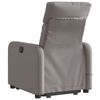 vidaXL Fauteuil inclinable de massage Taupe Tissu