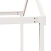 vidaXL Lit superposé sans matelas blanc 90x200 cm bois de pin massif