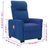 vidaXL Fauteuil de massage Bleu Tissu