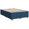 vidaXL Sommier &agrave; lattes de lit avec matelas Bleu 140x190 cm Tissu