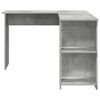 vidaXL Bureau d'angle Gris b&eacute;ton 140 x 113,5 x 75 cm Bois d'ing&eacute;nierie
