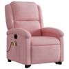 vidaXL Fauteuil de massage inclinable Rose Velours