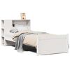 vidaXL Lit biblioth&egrave;que sans matelas blanc 75x190cm bois de pin massif