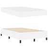 vidaXL Cadre de lit avec matelas Blanc 120 x 190 cm tissu