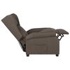 vidaXL Fauteuil inclinable Marron Tissu