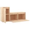 vidaXL Meubles TV 2 pcs Bois massif de pin