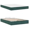 vidaXL Cadre de lit avec matelas avec matelas 2 pcs Vert Velours