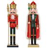 vidaXL Casse-Noisette de No&euml;l TURKU 2 pc Rouge et Noir 50 cm
