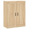vidaXL Buffet haut Chêne sonoma 69,5x34x180 cm Bois d'ingénierie