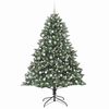 vidaXL Sapin de Noël artificiel avec 300 LED Vert 160 x 160 x 240 cm