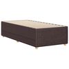vidaXL Cadre de lit sans matelas marron fonc&eacute; 90x200 cm tissu