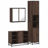 vidaXL Ensemble de meubles de salle de bain 3 pcs Ch&ecirc;ne marron