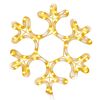 vidaXL Figure de flocon de neige de No&euml;l et 48 LED Blanc chaud 27x27cm