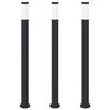 vidaXL Borne lumineuse lot de 3 110 cm acier inoxydable IP44