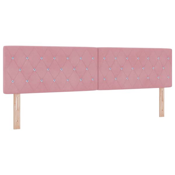 vidaXL T&ecirc;te de lit avec t&ecirc;te de lit Rose 180 cm Cuir synth&eacute;tique