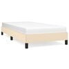 vidaXL Cadre de lit sans matelas cr&egrave;me 100x200 cm tissu