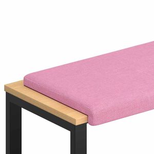 vidaXL Coussin de banc Tissu Rose Profondeur 35 cm