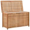 vidaXL Coffre de blanchisserie 77,5x37,5x46,5 cm Bois massif de noyer