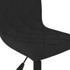 vidaXL Chaises pivotantes &agrave; manger lot de 2 Noir Velours