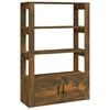 vidaXL Buffet Ch&ecirc;ne fum&eacute; 80x30x119,5 cm Bois d'ing&eacute;nierie