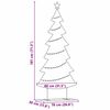 vidaXL Arbre de Noël en métal avec support Noir 180 cm Acier