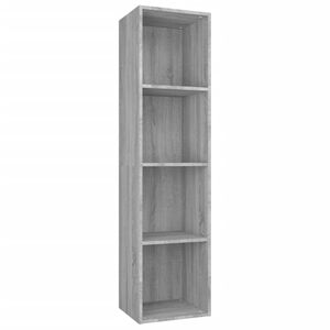 vidaXL Biblioth&egrave;que/Meuble TV Sonoma gris 36x30x143 cm