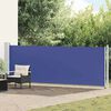 vidaXL Auvent lat&eacute;ral r&eacute;tractable de patio 140x600 cm bleu