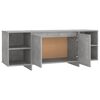 vidaXL Meuble TV Gris b&eacute;ton 130x35x50 cm Bois d'ing&eacute;nierie