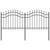 vidaXL Cl&ocirc;ture de jardin Woerden 240 x 140 cm Acier peint par poudre