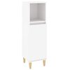 vidaXL Armoire de salle de bain blanc 30x30x100 cm bois d'ing&eacute;nierie