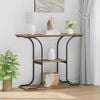 vidaXL Table console avec &eacute;tag&egrave;re Ch&ecirc;ne artisanal 101 x 35 x 80,5 cm