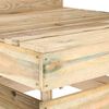 vidaXL Canap&eacute; palette de milieu de jardin bois de pin impr&eacute;gn&eacute;