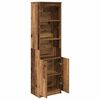 vidaXL Buffet haut vieux bois 50x35x180 cm bois d'ing&eacute;nierie